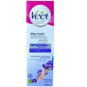 Veet Crème Dépilatoire Silk & Fresh Peaux Sensibles 100ml