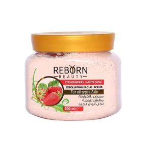 Gommage Visage Exfoliant Blanchissant à la Fraise Reborn 500 ml