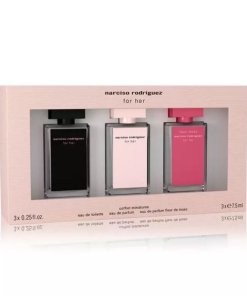 Narciso Rodriguez For Her Lot de 3 Parfums miniatures de luxe 25ml