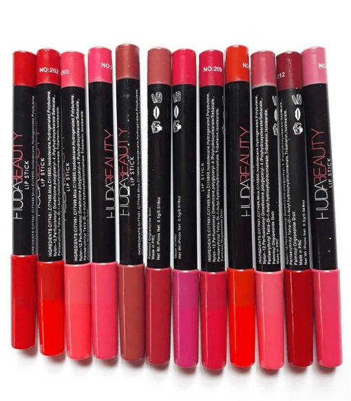 Huda Beauty Pencil Lipstick Set Of 12