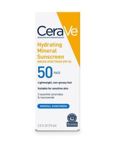 CeraVe Ecran solaire minéral lotion hydratant SPF50 75ml