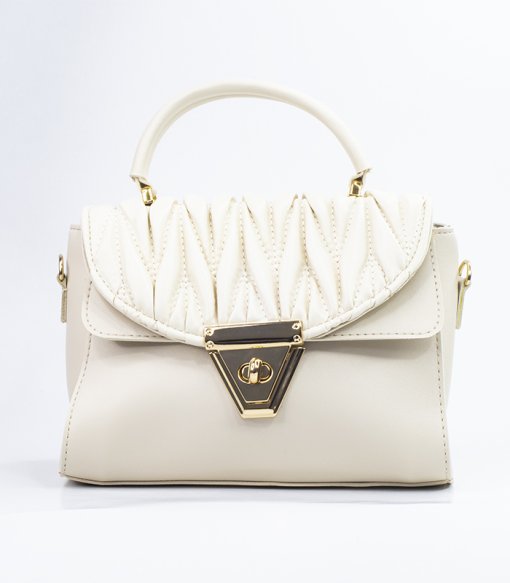 Sac À Main Cuir Synthétique Beige