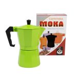 Cafetière Moka colorée 6 Tasses en Aluminium
