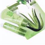 Crème pour les mains à l'aloe vera naturel et Baume à lèvres soins de la peau