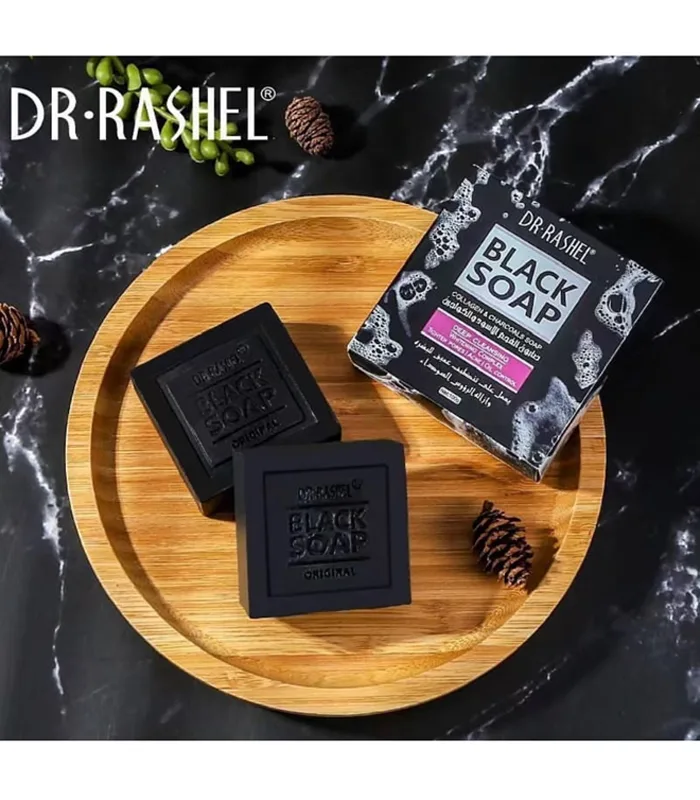 Dr.Rashel-Savon-Noir-Au-Collagene-Et-Au-Charbon-Nettoyant-En-Profondeur-100g-1.jpg Dr.Rashel Savon Noir Au Collagène Et Au Charbon Nettoyant En Profondeur 100g – Image 1