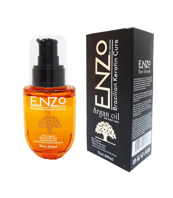 Enzo Sérum Cheveux à l'Huile d'Argan Keratin Cure 60ml – Image 1
