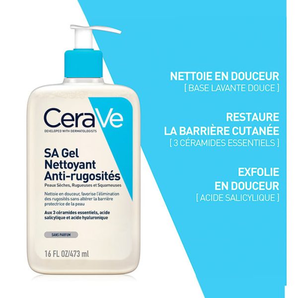 Cerave Gel Nettoyant Anti-Rugosités​ à l’Acide Salicylique​ 236ml