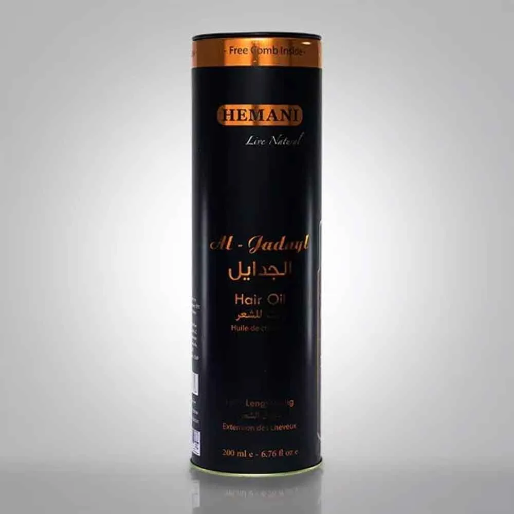 Huile capillaire Al-Jadayl Hemani 200ml – Image 1