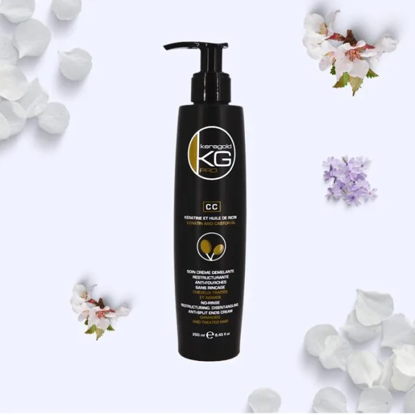 Keragold Pro Soin Crème Démêlant Restructurant Anti-Fourches sans Rinçage 250ml