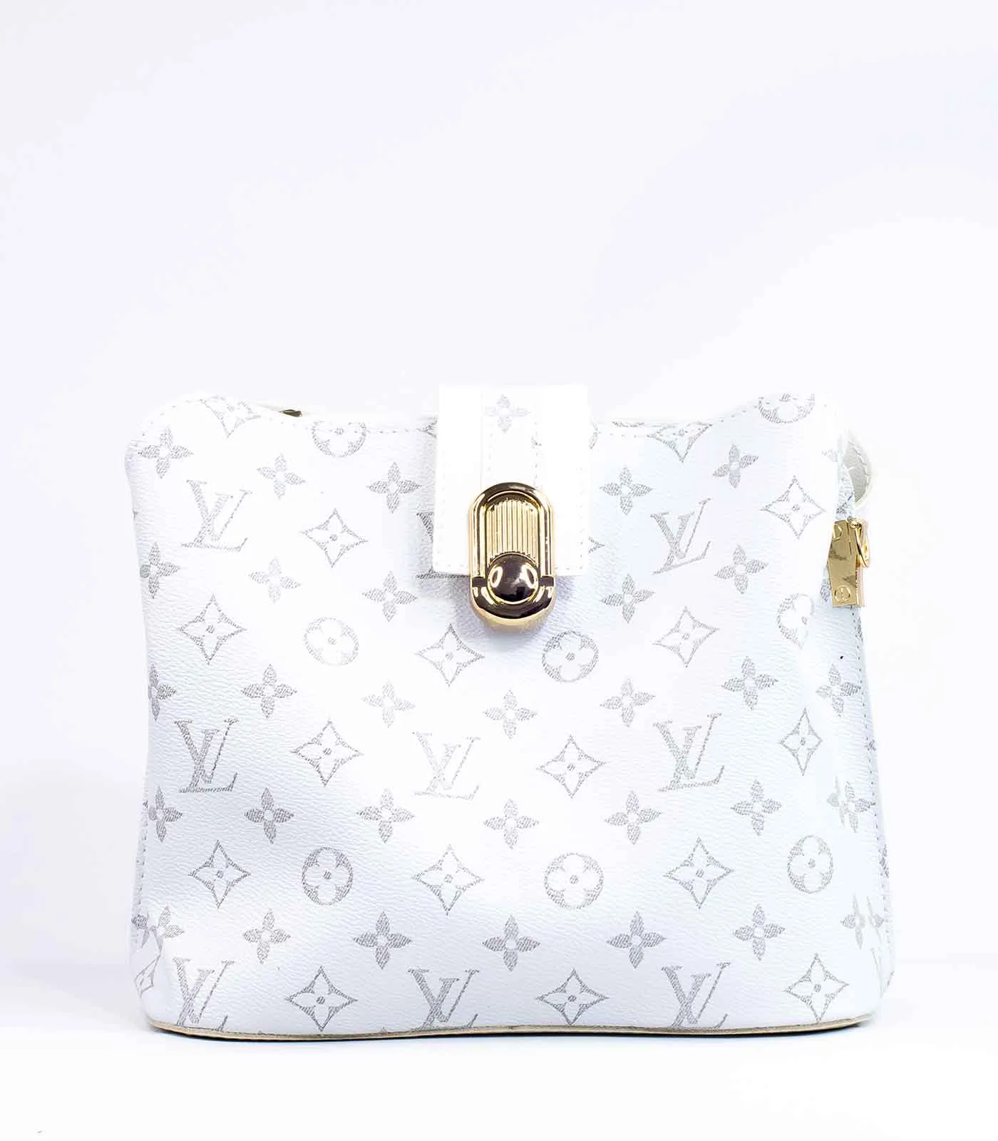 Sac à main blanc cuir souple – Image 1