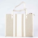 Sac a main carré beige