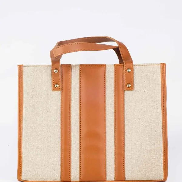 Sac a main carré marron