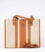 Sac a main carré marron – Image 3