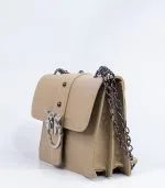 Sac à main cuir beige Love Birds (Pinko) – Image 2