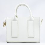 Sac à main cuir blanc cassé