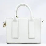 Sac à main cuir blanc cassé