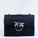 Sac à main cuir noir Love Birds (Pinko)