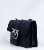 Sac à main cuir noir Love Birds (Pinko) – Image 2