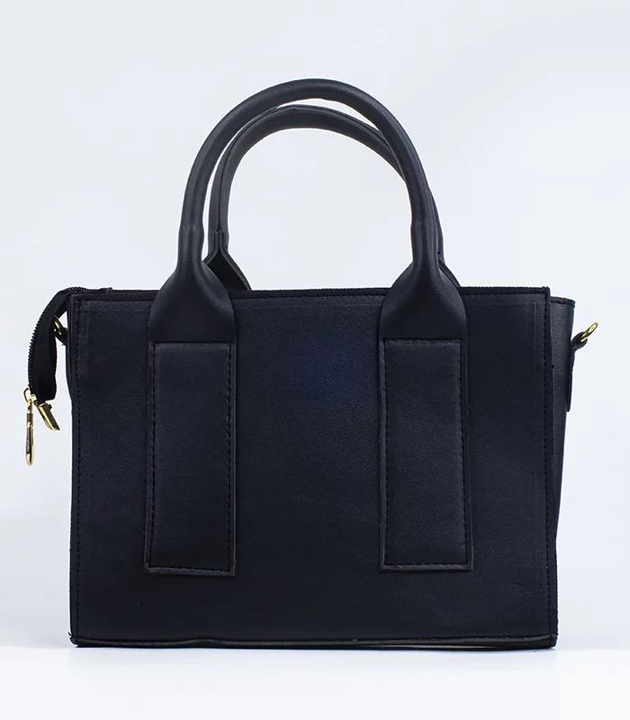 Sac à main cuir noir foncé – Image 1