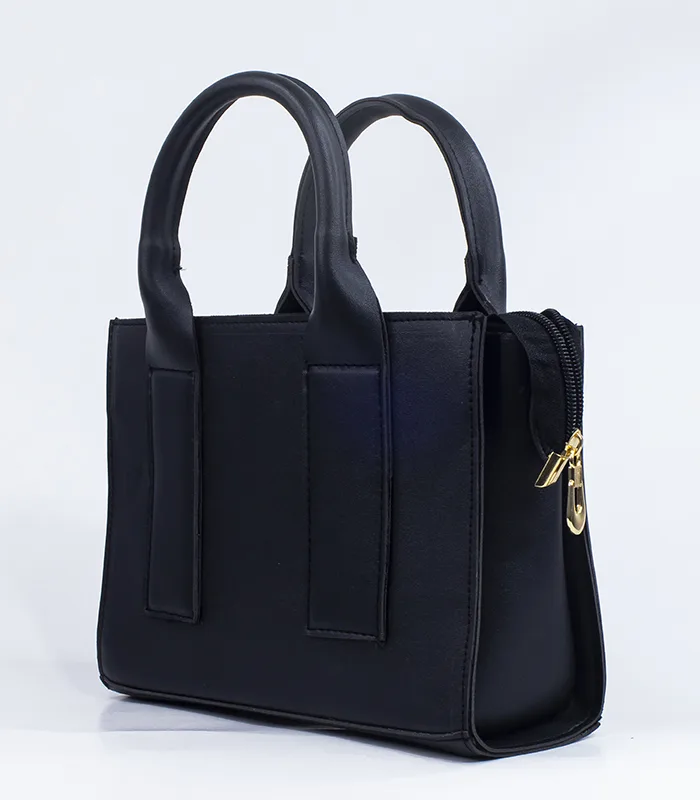 Sac à main cuir noir foncé – Image 2