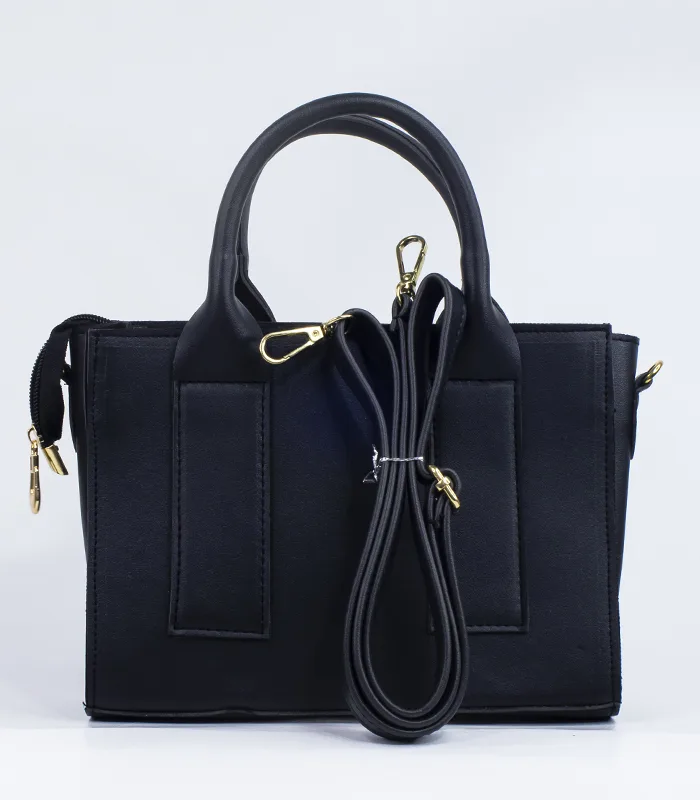 Sac à main cuir noir foncé – Image 3