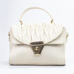 Sac à main cuir synthétique beige