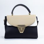 Sac à main cuir synthétique noir