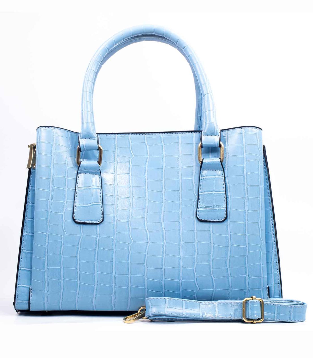 Sac-a-main-cuir-texture-crocodile-bleu-ciel2-1.jpg Sac à main cuir texture crocodile bleu ciel – Image 1