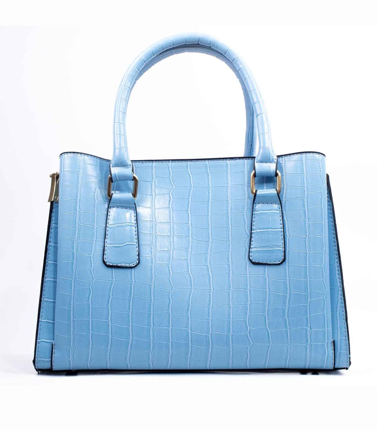Sac-a-main-cuir-texture-crocodile-bleu-ciel3-1.jpg Sac à main cuir texture crocodile bleu ciel – Image 3