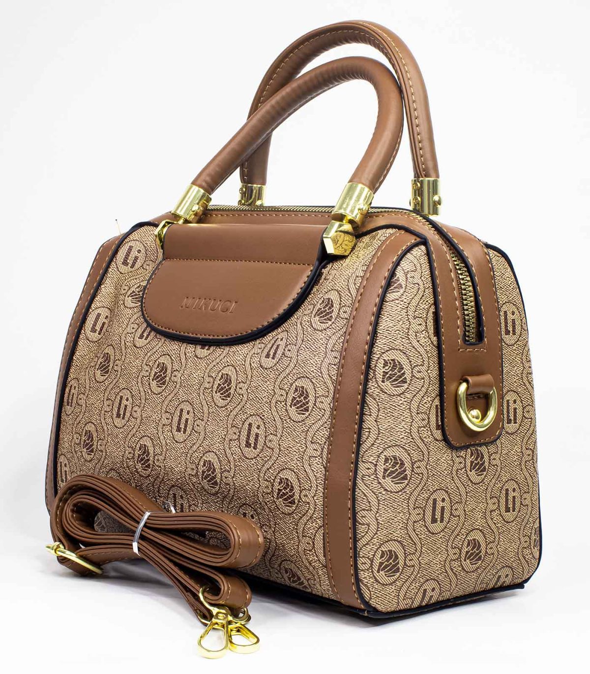 Sac à main en cuir beige MIKUCI – Image 4