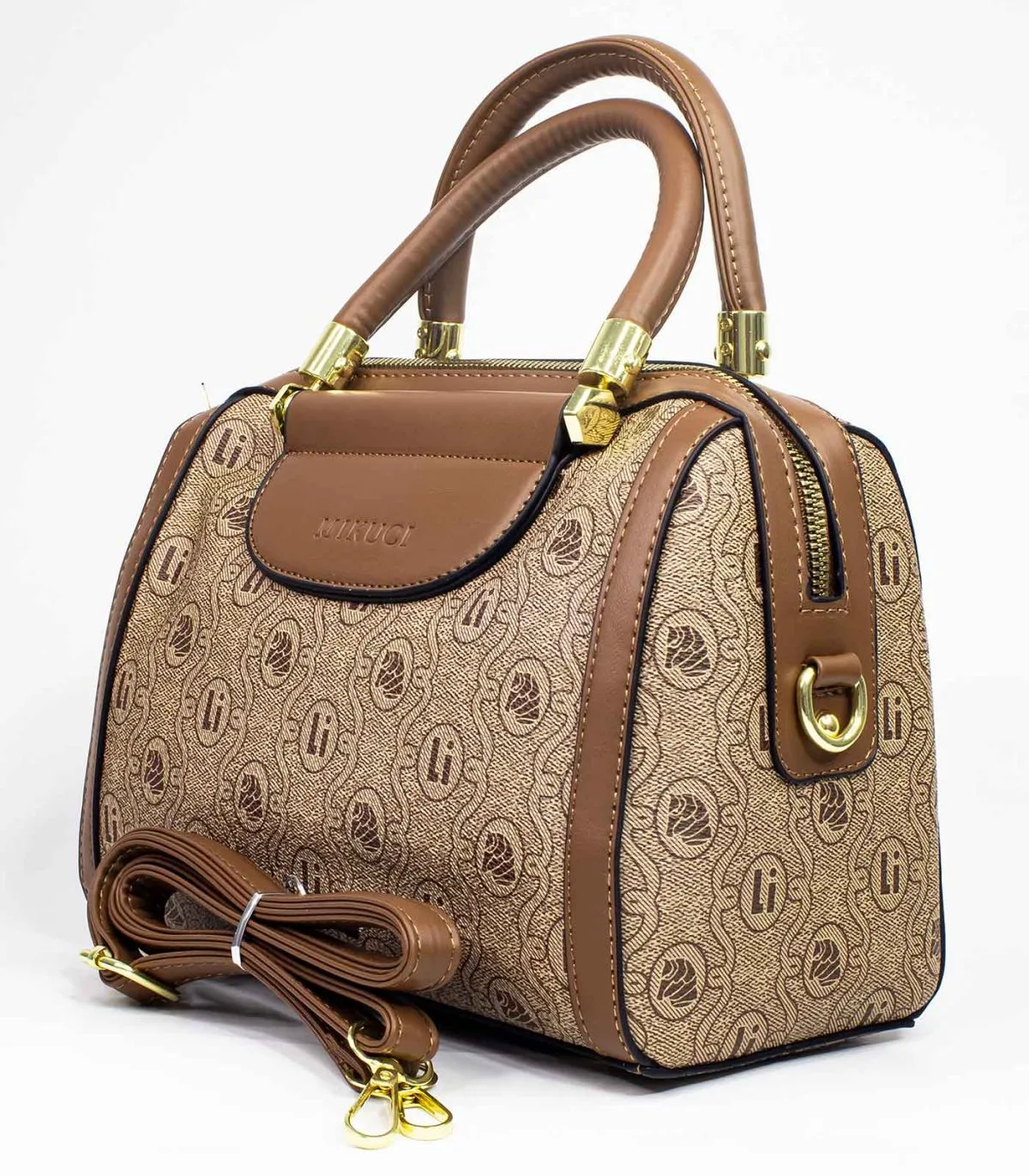 Sac à main en cuir beige MIKUCI – Image 4