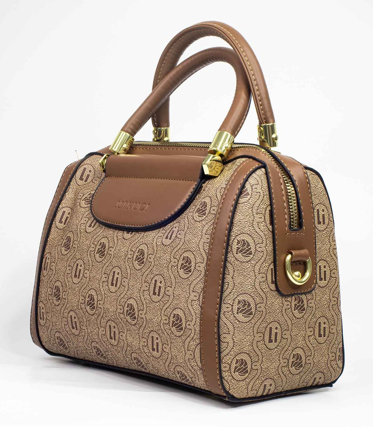 Sac à main en cuir beige MIKUCI – Image 2