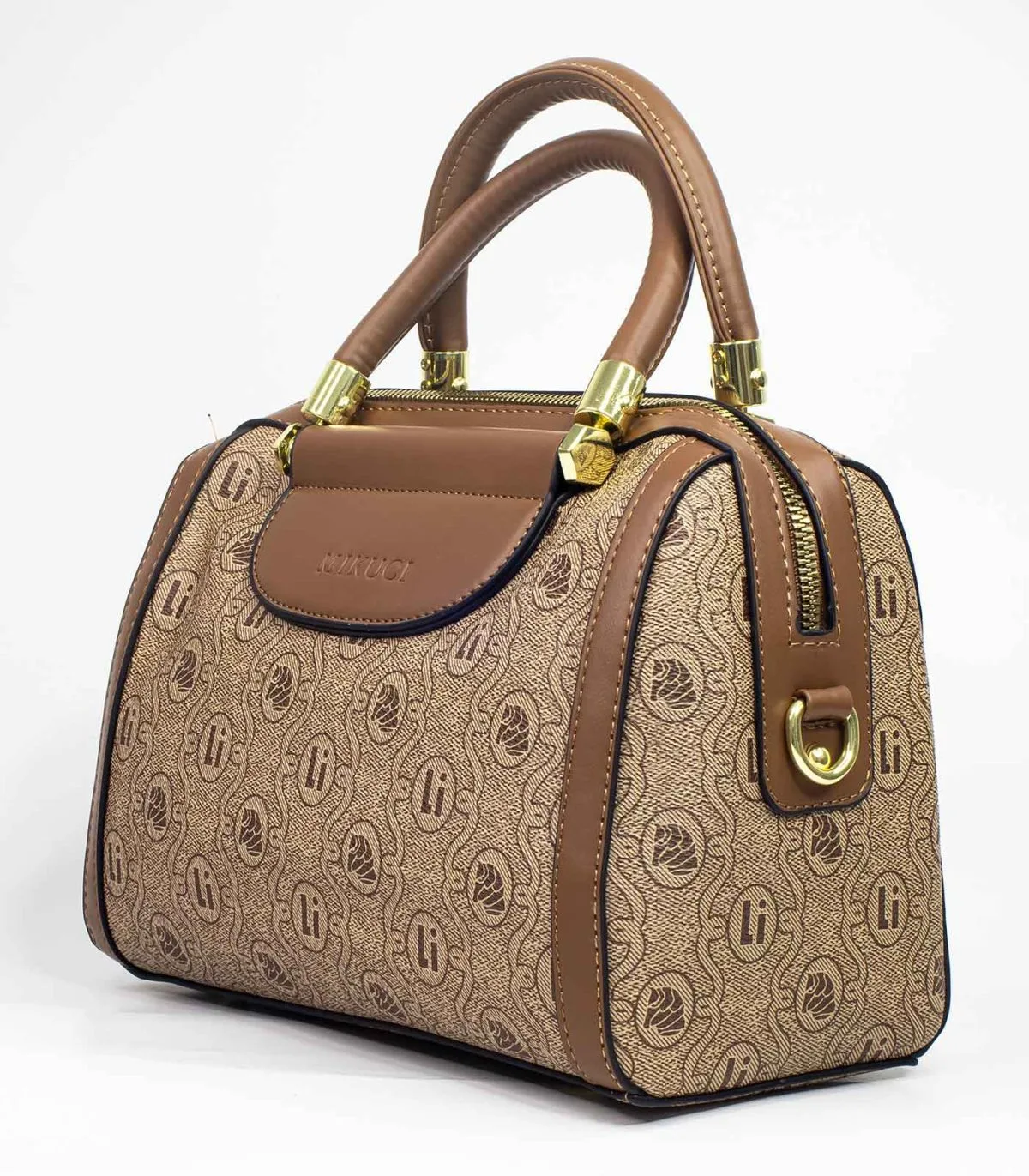 Sac à main en cuir beige MIKUCI – Image 2