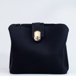 Sac à main noir cuir souple