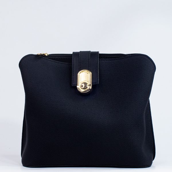 Sac à main noir cuir souple
