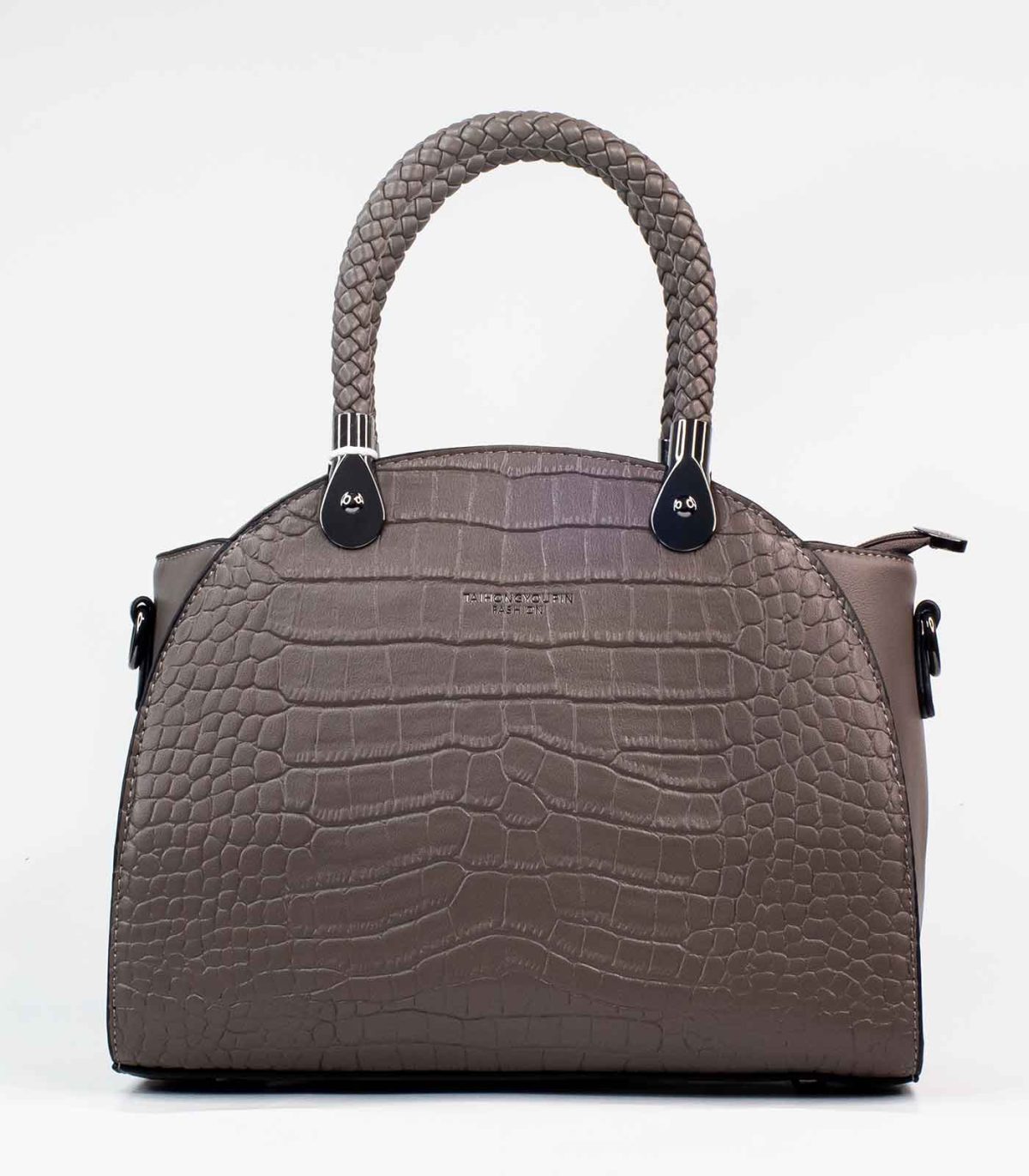 Sac-a-main-marron-texture-crocodile-1.jpg Sac a main marron texture crocodile – Image 1
