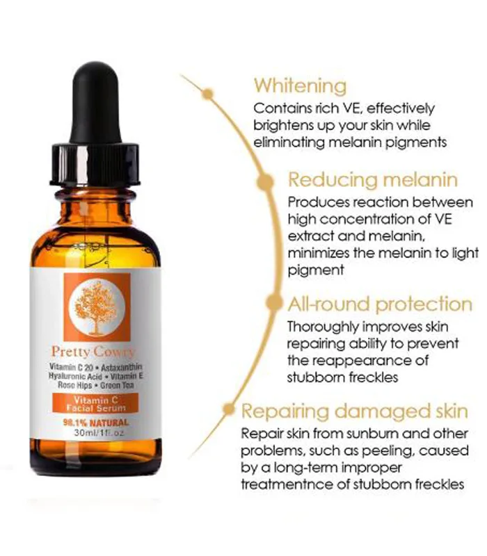 Sérum pour le visage à la vitamine C Pretty Cowry 30ml – Image 3