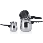 Set de 3 pots de Café Turc Zazwa en acier inoxydable
