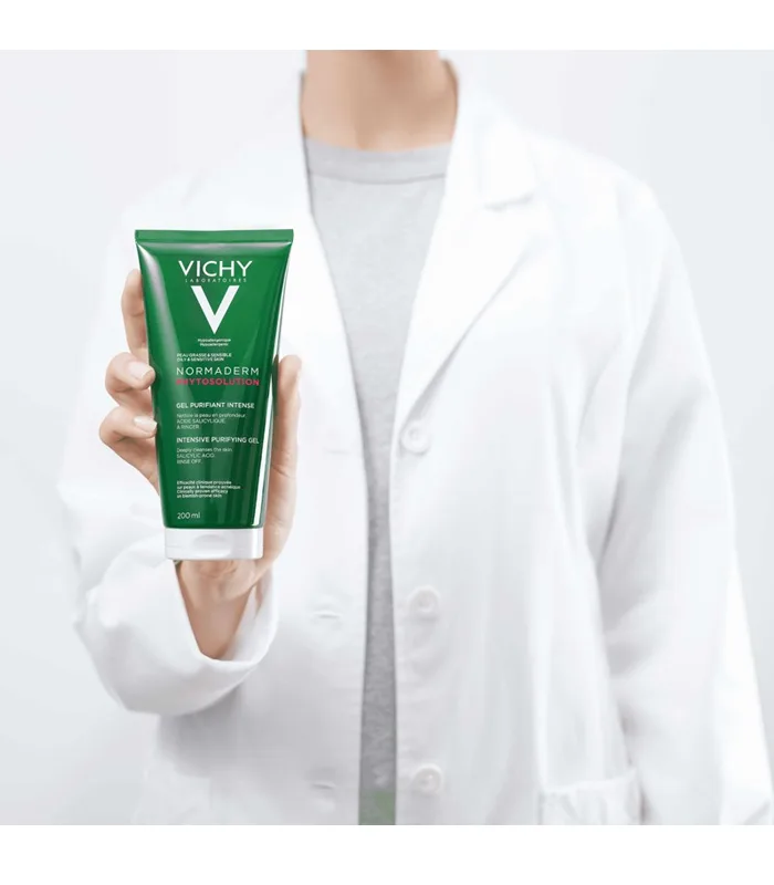 VICHY Normaderm Phytosolution Gel Purifiant Intense Peaux Grasses 200ml – Image 4