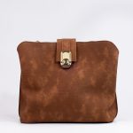 Sac à main marron profonde cuir souple