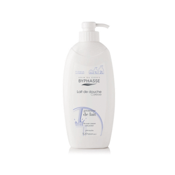 Byphasse Lait de douche caresse protéine 1L